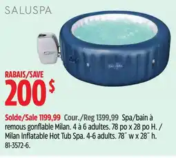 Canadian Tire SaluSpa Milan Inflatable Hot Tub Spa offer