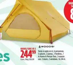 Canadian Tire WOODS A-Frame 6-Person Tent offer