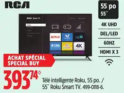 Canadian Tire RCA 55 Roku Smart TV offer