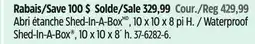 Canadian Tire ShelterLogic Waterproof Shed-In-A-Box offer