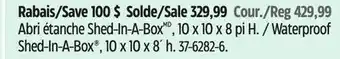 Canadian Tire ShelterLogic Waterproof Shed-In-A-Box offer