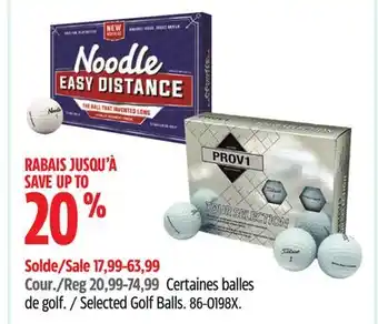 Canadian Tire Econo Selected Golf Balls offer