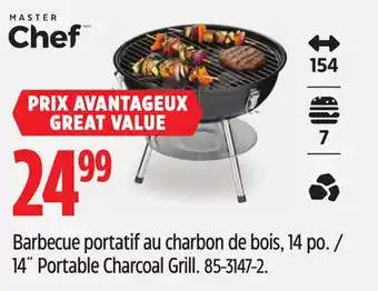 Canadian Tire Master Chef 14˝ Portable Charcoal Grill offer