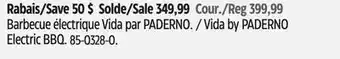 Canadian Tire Vida by PADERNO Electric BBQ offer