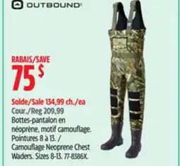 Canadian Tire Camouflage Neoprene Chest Waders offer