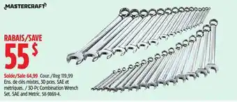 Canadian Tire Mastercraft 30-Pc Combination Wrench Set offer