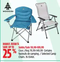 Canadian Tire WOODS Selected Camp Chairs offer