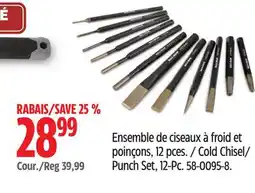 Canadian Tire Maximum Cold Chisel/ Punch Set offer