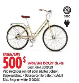 Canadian Tire Raleigh Dobson Comfort Electric Adult Bike offer