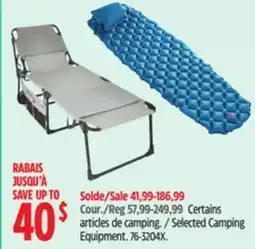 Canadian Tire Woods Selected Camping Equipment offer