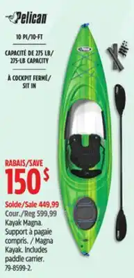 Canadian Tire Pelican Magna Kayak offer