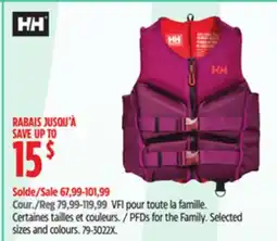 Canadian Tire Helly Hansen PFDs for the Family offer