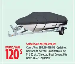 Canadian Tire Selected Boat Covers offer