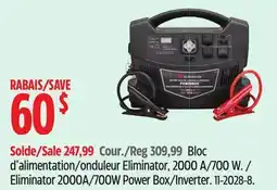 Canadian Tire Eliminator 2000A/700W Power Box/Inverter offer