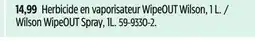 Canadian Tire Wilson WipeOUT Spray, 1L offer