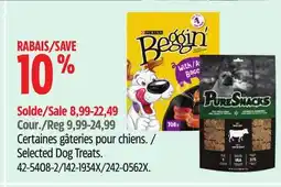 Canadian Tire Purina Selected Dog Treats offer
