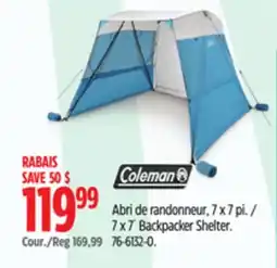Canadian Tire 7 x 7´ Backpacker Shelter offer