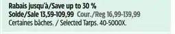 Canadian Tire Certified Selected Tarps offer