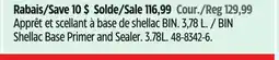 Canadian Tire Zinsser BIN Shellac Base Primer and Sealer offer