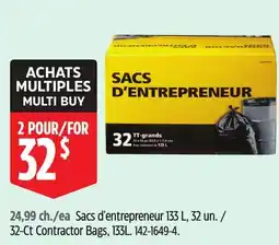 Canadian Tire 32-Ct Contractor Bags offer