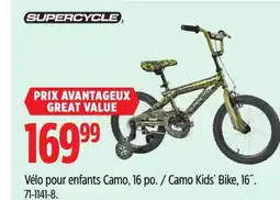 Canadian Tire Supercycle Camo Kids' Bike offer
