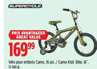 Canadian Tire Supercycle Camo Kids' Bike offer
