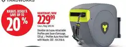 Canadian Tire Yardworks ProFlex Auto Hose Reel with Nozzle, 120´ offer