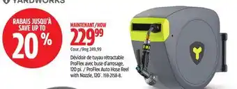 Canadian Tire Yardworks ProFlex Auto Hose Reel with Nozzle, 120´ offer