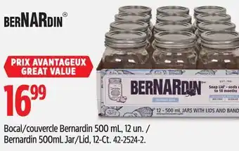 Canadian Tire Bernardin 500mL Jar/Lid, 12-Ct offer