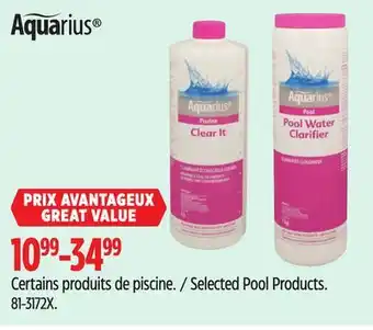 Canadian Tire Aquarius Selected Pool Products offer