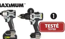 Canadian Tire MAXIMUM 40V 1⁄2˝ Hammer Drill and 20V 1⁄4˝ Impact Driver Combo Kit offer