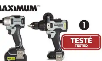 Canadian Tire MAXIMUM 40V 1⁄2˝ Hammer Drill and 20V 1⁄4˝ Impact Driver Combo Kit offer