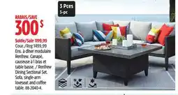 Canadian Tire Canvas Renfrew Dining Sectional Set offer