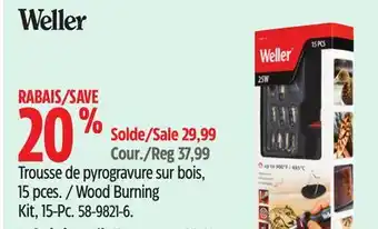Canadian Tire Weller Wood Burning Kit offer