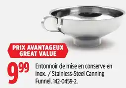 Canadian Tire Stainless-Steel Canning Funnel offer