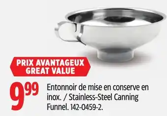 Canadian Tire Stainless-Steel Canning Funnel offer