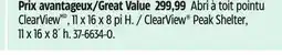 Canadian Tire ClearView Peak Shelter offer