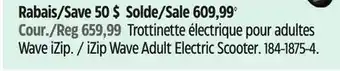 Canadian Tire iZip Wave Adult Electric Scooter offer
