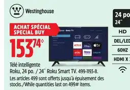 Canadian Tire Westinghouse 24˝ Roku Smart TV offer