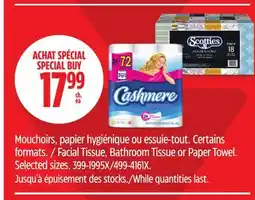 Canadian Tire Facial Tissue, Bathroom Tissue or Paper Towel offer