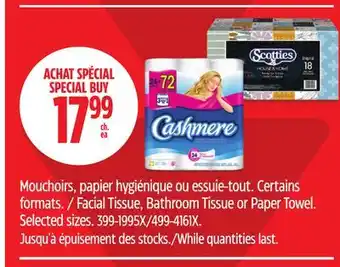 Canadian Tire Facial Tissue, Bathroom Tissue or Paper Towel offer