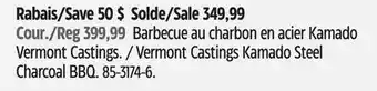 Canadian Tire Vermont Castings Kamado Steel Charcoal BBQ offer