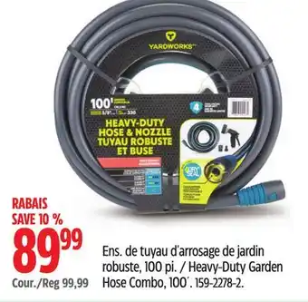 Canadian Tire Yardworks Heavy-Duty Garden Hose Combo, 100´ offer