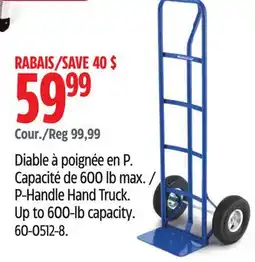 Canadian Tire Mastercraft P-Handle Hand Truck offer