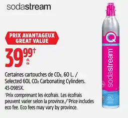 Canadian Tire Selected 60L CO2 Carbonating Cylinders offer