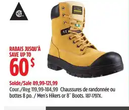 Canadian Tire Men's Hikers or 8˝ Boots offer