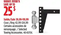 Canadian Tire MotoMaster Selected Towing Accessories offer
