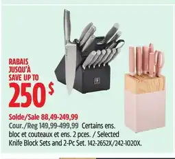 Canadian Tire Henckels Selected Knife Block Sets and 2-Pc Set offer