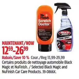 Canadian Tire Selected Black Magic and NuFinish Car Care Products offer