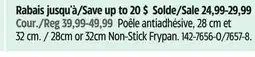 Canadian Tire Vida by PADERNO 28cm or 32cm Non-Stick Frypan offer